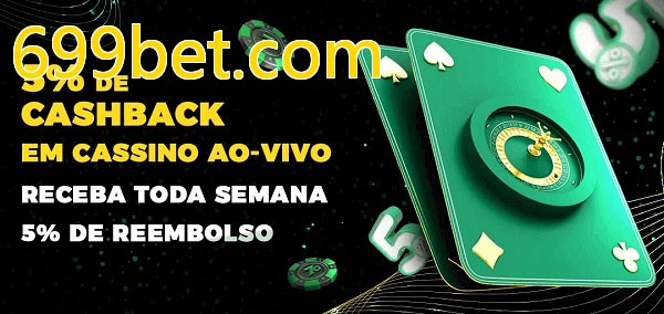 Promoções do cassino ao Vivo 699bet.com